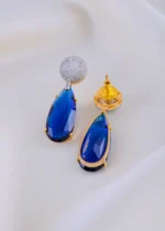 Sapphire Luxe Drops (Yellow Gold) EAR002045 - Image 3