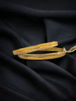 Set of 2 Gold- Rhodium Bangles (Yellow-Gold & White Rhodium) BAN000101 - Image 3