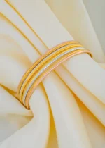 Set of 4 Gold- Rhodium Bangles (Tri-color plating) BAN000102 - Image 4