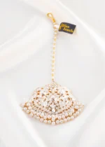 Shahi Pearl Glow Tikka (Yellow Gold) ACC002537 - Image 2