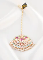 Shahi Rang Pearl Tikka (Yellow Gold) ACC002536 - Image 2