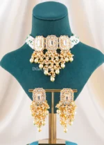 Sheesh Royale Necklace Set (Yellow Gold) NEC002673