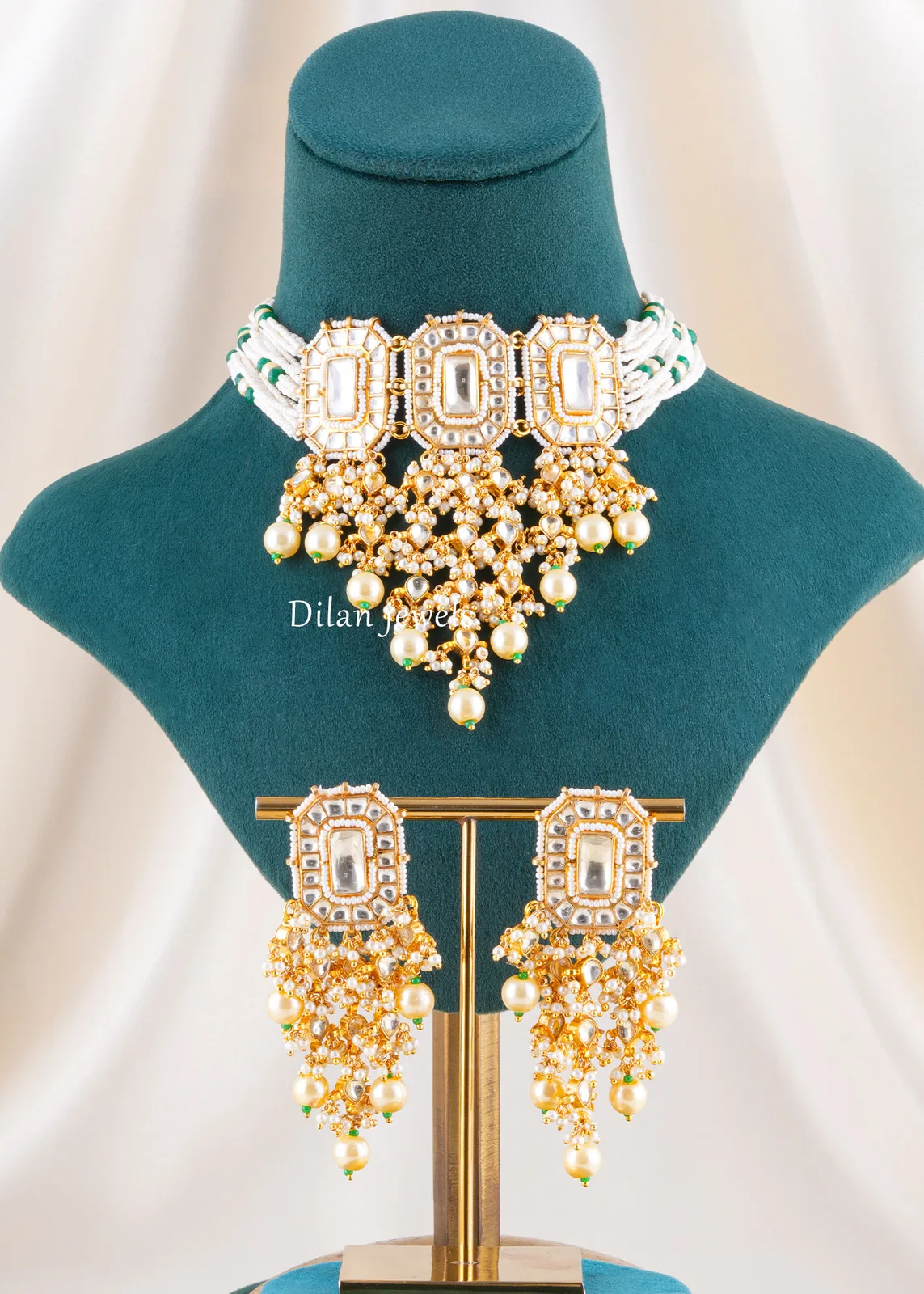 Sheesh-Royale-Necklace-Set-Yellow-Gold-NEC002673 Sheesh Royale Necklace Set (Yellow Gold) NEC002673 - Image 1