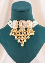 Sheesh Royale Necklace Set (Yellow Gold) NEC002673 - Image 2