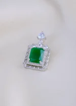 Sheeshmahal Green Charm (Silver) PSET01867 - Image 2