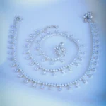 Shimmer Drop Payal (Silver) ANK000836