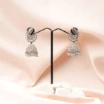Shimmer Jhumki (Silver) EAR000776