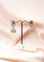 Shimmer Jhumki (Silver) EAR000776
