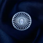 Shimmery Bagguettes Solitaire Ring (Silver) RING01391