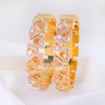 Signature Triangle Sparkle Bangles (Yellow Gold) BAN002226