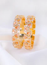 Signature Triangle Sparkle Bangles (Yellow Gold) BAN002226