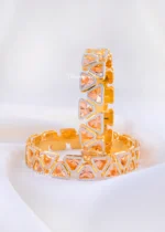 Signature Triangle Sparkle Bangles (Yellow Gold) BAN002226 - Image 4