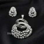 Silver Aura Pendant Set (Silver) PSET02667