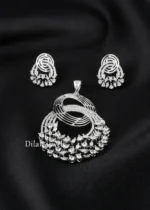 Silver Aura Pendant Set (Silver) PSET02667