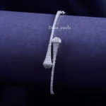 Silver Flux Diamond Bracelet (Silver) BRA002417