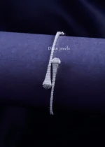 Silver Flux Diamond Bracelet (Silver) BRA002417
