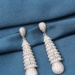 Silver Party Earrings (Silver) EAR000738