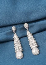 Silver Party Earrings (Silver) EAR000738