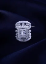 Silver Plated Luxury Cocktail Ring (Silver) RING02367