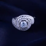 Silver Plated Wave Statement Ring (Silver) RING02370