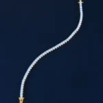 Single Line 10 Pointer Tennis Bracelet (Yellow Gold) BRA001128