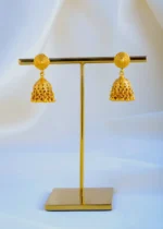 Single Line Matar Mala Necklace Set (Antique Gold) NEC000822 - Image 3