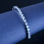 Single Line Pointer Bracelet (Silver) BRA001184