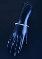 Single Line Tennis Bracelet (Silver) BRA001127 - Image 2