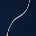 Single Line Tennis Bracelet (Yellow Gold) BRA001126