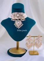 Sitara Jadau Choker Set (Yellow Gold) NEC002105