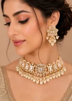 Sitara Royale Necklace Set (Yellow Gold) NEC002721 - Image 4