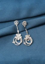 Sleek & Classy Earrings (Silver) EAR000470 - Image 5