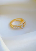 Sleek Diamond Look Ring (Yellow Gold) RING00933 - Image 3