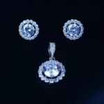 Solitaire 5ct. Locket Set (Silver) PSET01351