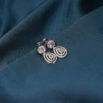 Solitaire Drop Earrings (Silver) EAR000472