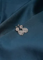 Solitaire Drop Earrings (Silver) EAR000472