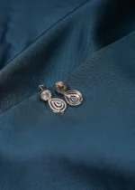 Solitaire Drop Earrings (Silver) EAR000472 - Image 3