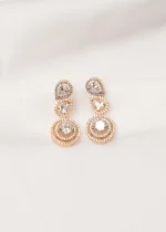 Solitaire Party Earrings (Yellow Gold) EAR000694