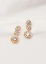 Solitaire Party Earrings (Yellow Gold) EAR000694 - Image 2