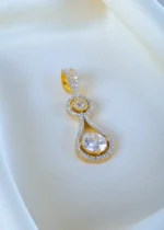 Solitaire elongated Locket set (Yellow Gold) PSET01352 - Image 2