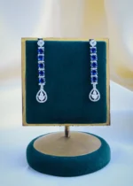 Sophisticated Diamond Blue Elegance Set (Silver) NEC000874 - Image 3