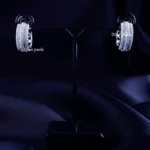Sparkle Line German Silver Hoops (Silver) EAR002253