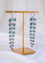 Sparkling Ivy Statement Earrings (Black Rhodium) EAR002298 - Image 2