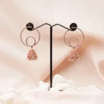 Spiral Diamond Jhumka (Rose Gold) EAR000780
