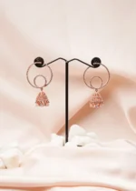 Spiral Diamond Jhumka (Rose Gold) EAR000780