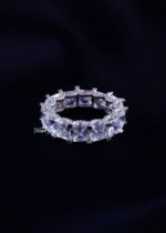 Square-Cut Infinity Ring (Silver) RING02212 - Image 2