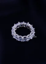 Square-Cut Infinity Ring (Silver) RING02212 - Image 3