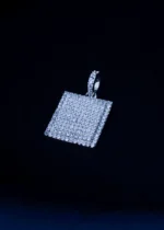 Square Diamond Locket Set (Silver) PSET01449 - Image 2