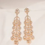 Statement Bagguetted Earrings (Yellow Gold) EAR000451