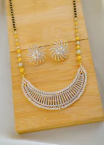 Statement Bold Mangalsutra Set (Yellow Gold) MANG01534 - Image 3